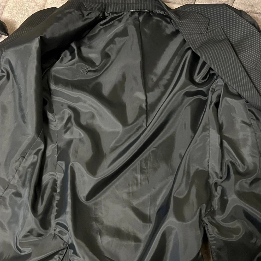 DKNY Black Pinstripe Blazer